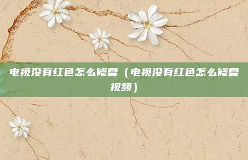 电视没有红色怎么修复(电视没有红色怎么修复视频)