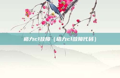 格力c1故障（格力c1故障代码）