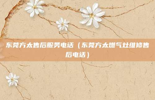 东莞方太售后服务电话（东莞方太燃气灶维修售后电话）
