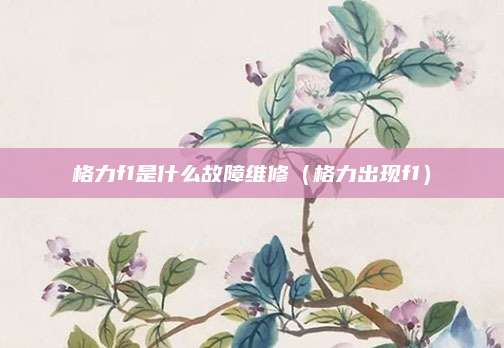格力f1是什么故障维修（格力出现f1）