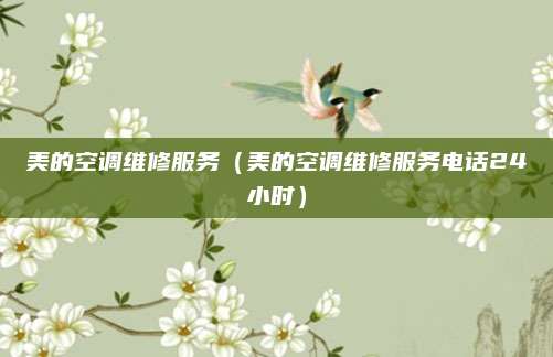 美的空调维修服务（美的空调维修服务电话24小时）