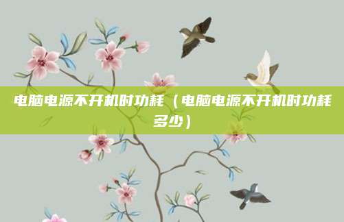 电脑电源不开机时功耗(电脑电源不开机时功耗多少)