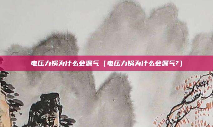 电压力锅为什么会漏气(电压力锅为什么会漏气?)