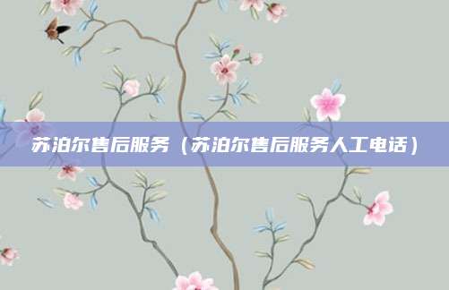 苏泊尔售后服务（苏泊尔售后服务人工电话）