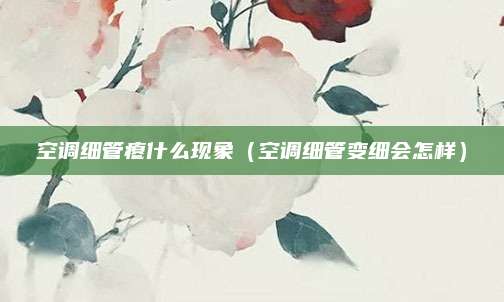 空调细管瘪什么现象（空调细管变细会怎样）