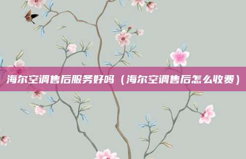 海尔空调售后服务好吗（海尔空调售后怎么收费）