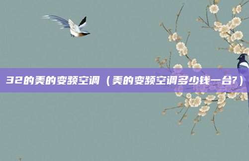 32的美的变频空调(美的变频空调多少钱一台?)