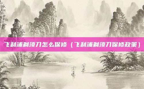飞利浦剃须刀怎么保修(飞利浦剃须刀保修政策)
