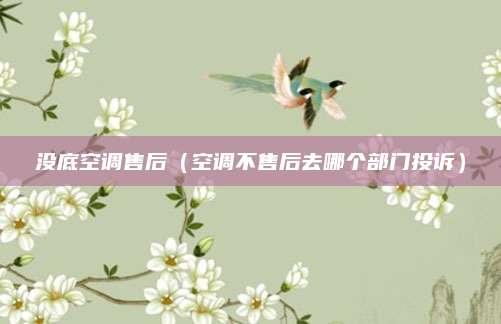 没底空调售后（空调不售后去哪个部门投诉）