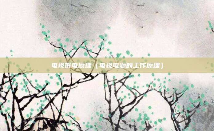 电视供电原理（电视电源的工作原理）