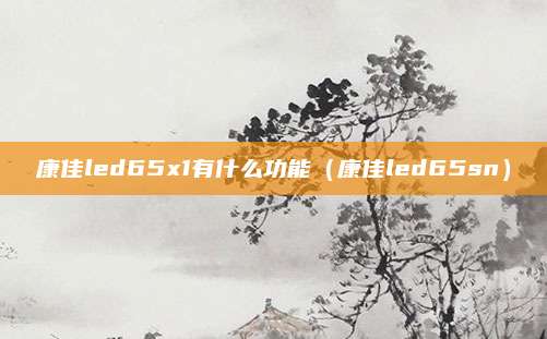 康佳led65x1有什么功能(康佳led65sn)