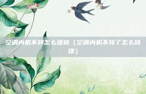 空调内机不转怎么维修（空调内机不转了怎么修理）
