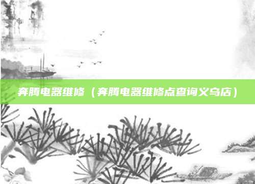 奔腾电器维修（奔腾电器维修点查询义乌店）