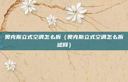 奥克斯立式空调怎么拆(奥克斯立式空调怎么拆滤网)