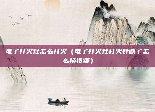 电子打火灶怎么打火(电子打火灶打火针断了怎么换视频)