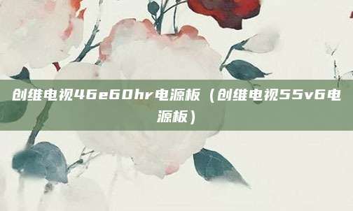 创维电视46e60hr电源板（创维电视55v6电源板）
