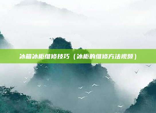 冰箱冰柜维修技巧（冰柜的维修方法视频）