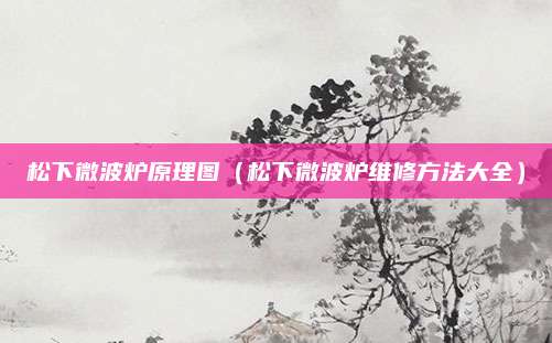 松下微波炉原理图(松下微波炉维修方法大全)