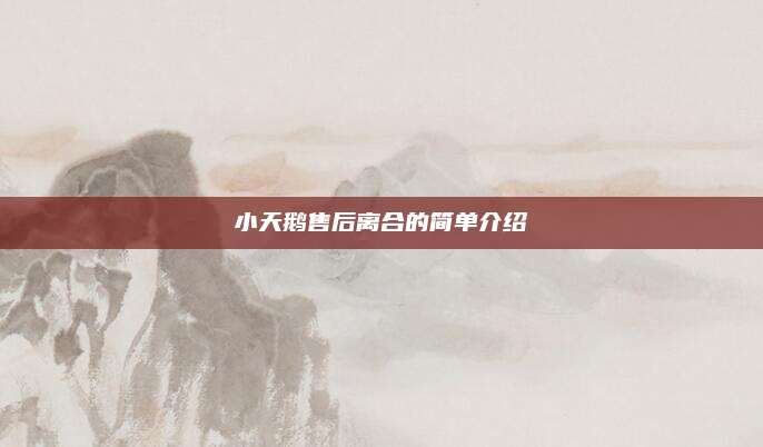 小天鹅售后离合的简单介绍